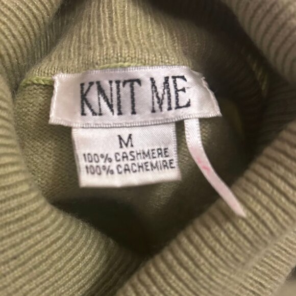 Women's Green Cashmere Sweater (Small) - Picture 2 of 3